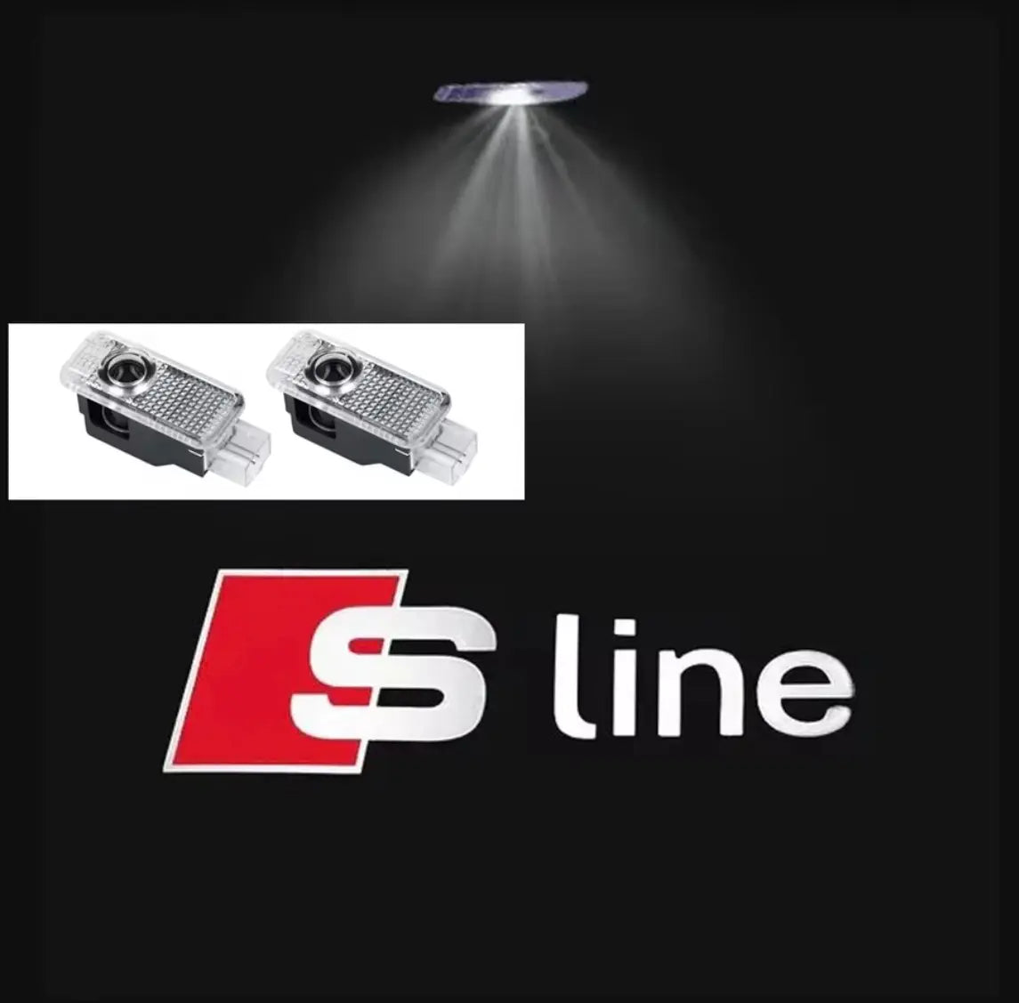 Audi Luces de puerta con proyector 2 unidades Sline/RS/Quattro/Audi