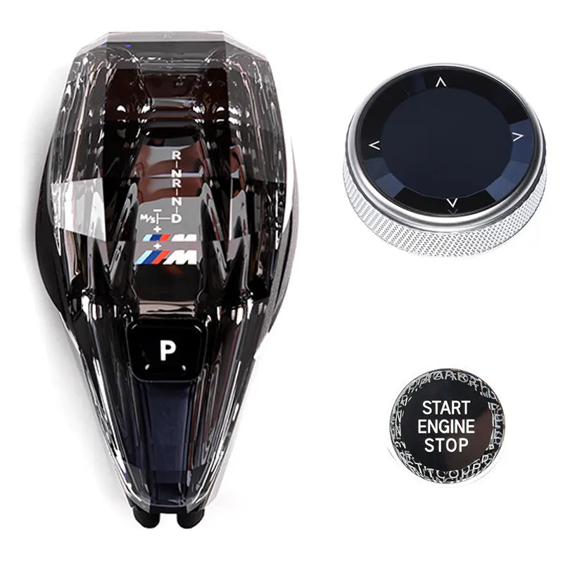 Palanca de cambios de cristal BMW con juego de botones serie F