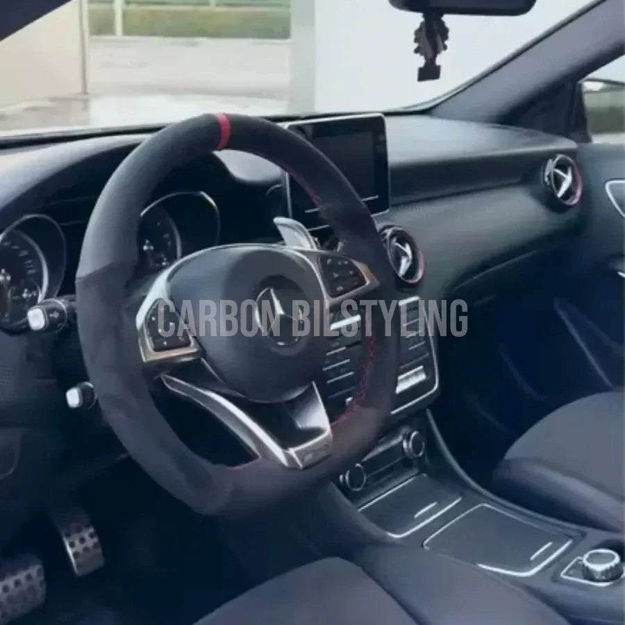 Funda de volante Mercedes de ante y cuero