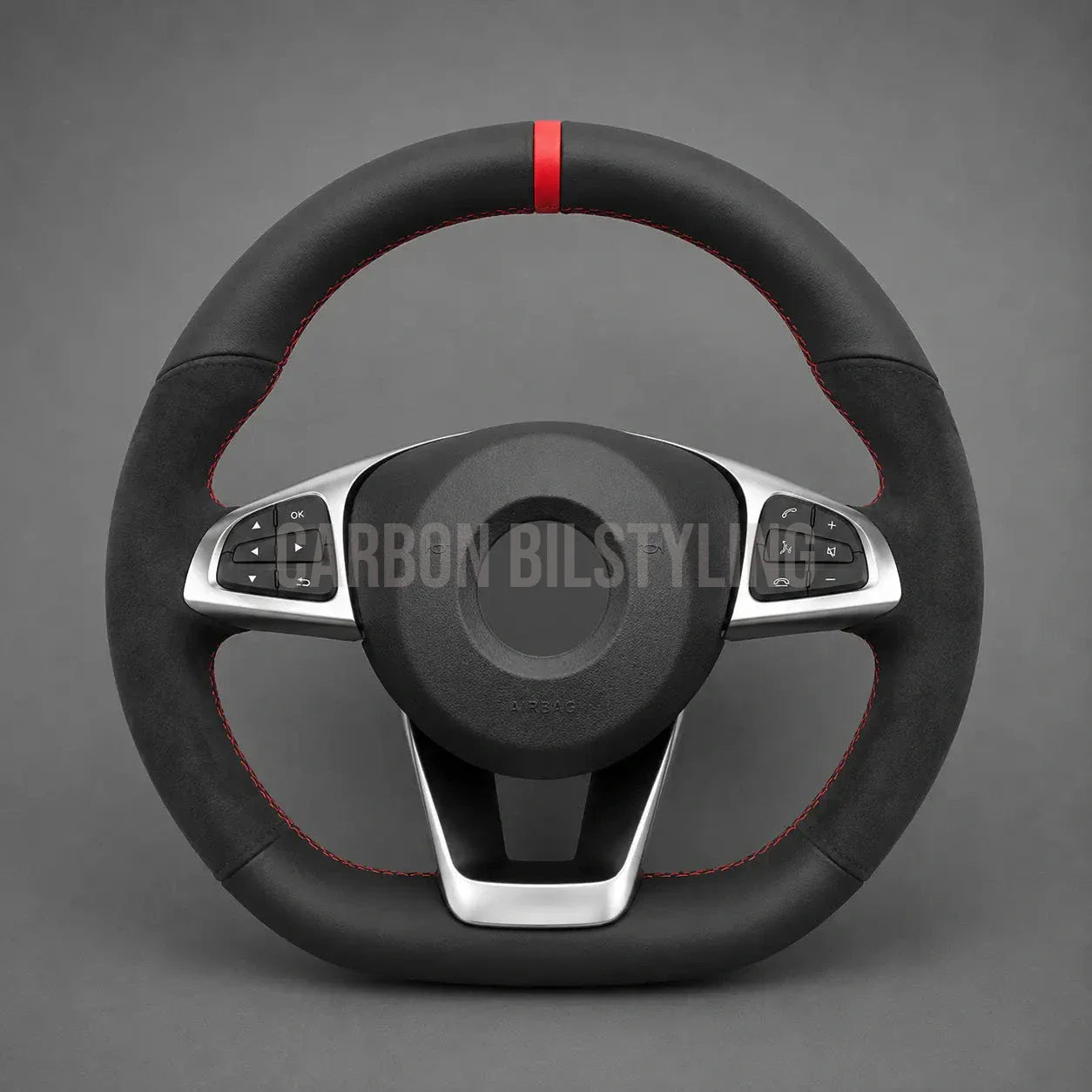 Funda de volante Mercedes de ante y cuero