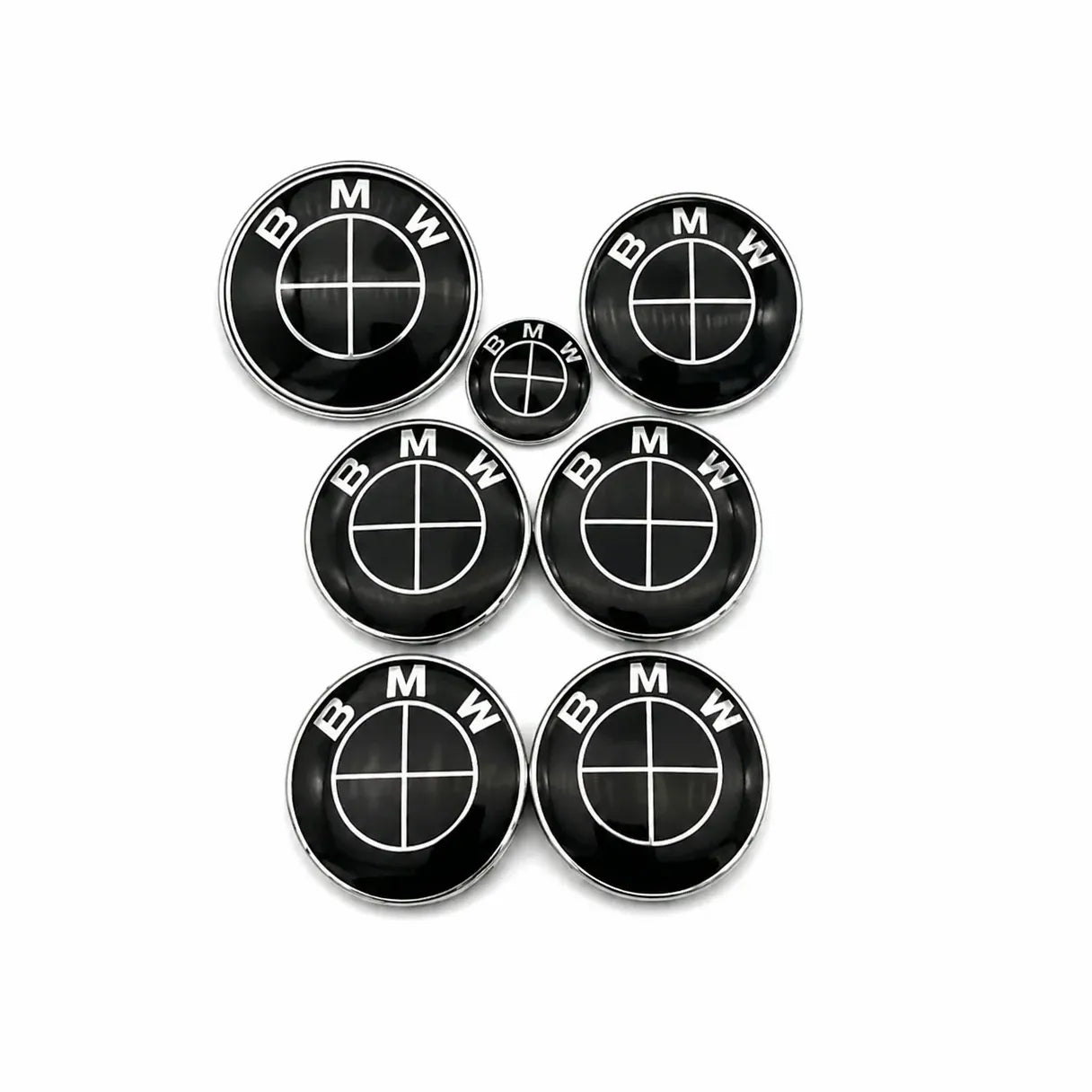 bmw emblem helsvarta 7-pack