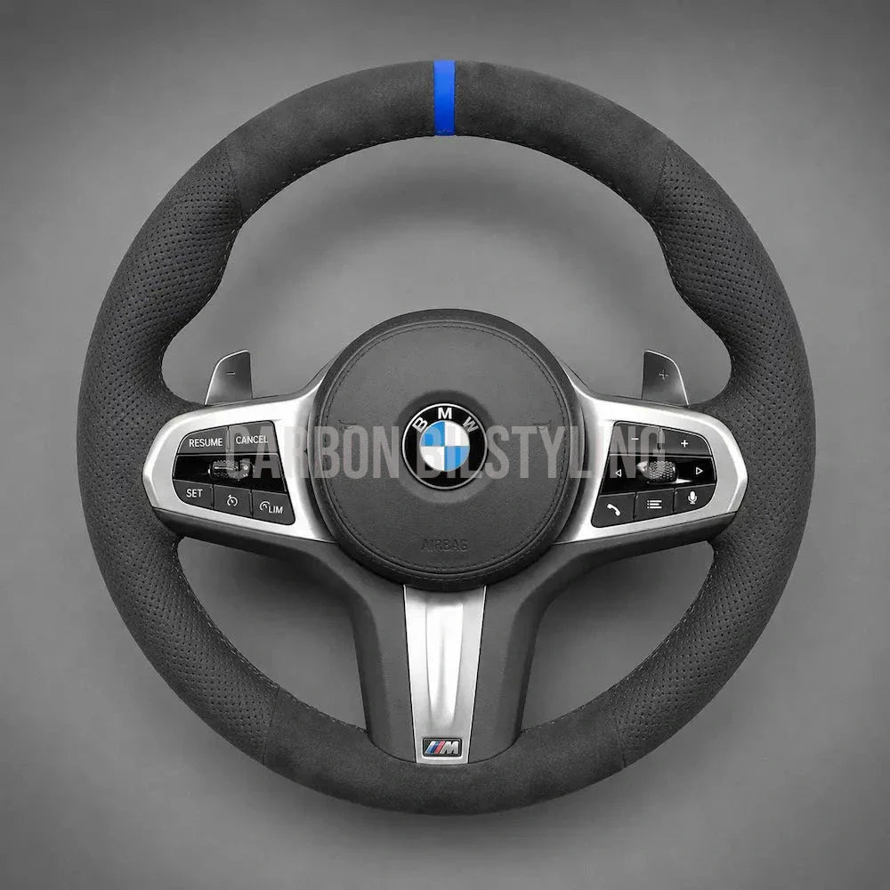 BMW Rattklädsel Alcantara Mocka G-serie Blå