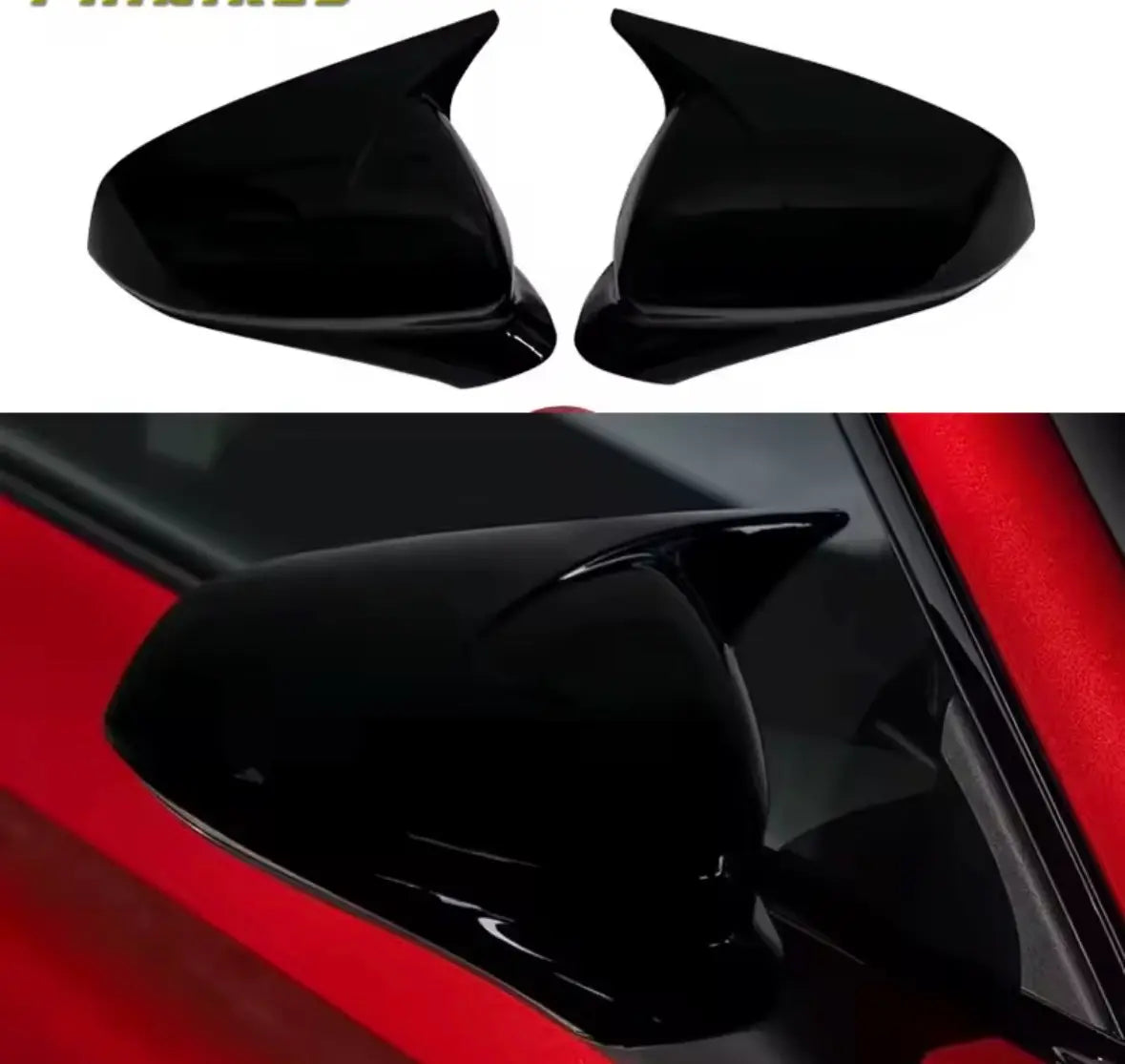 Carcasas de Espejo para SEAT León Cupra Formentor Negro Brillo