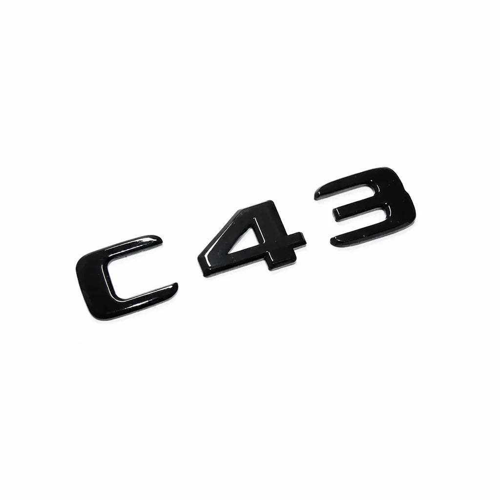 Mercedes C43 Emblem Blanksvart