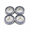 Mercedes Centrumkåpor Blå 4-Pack