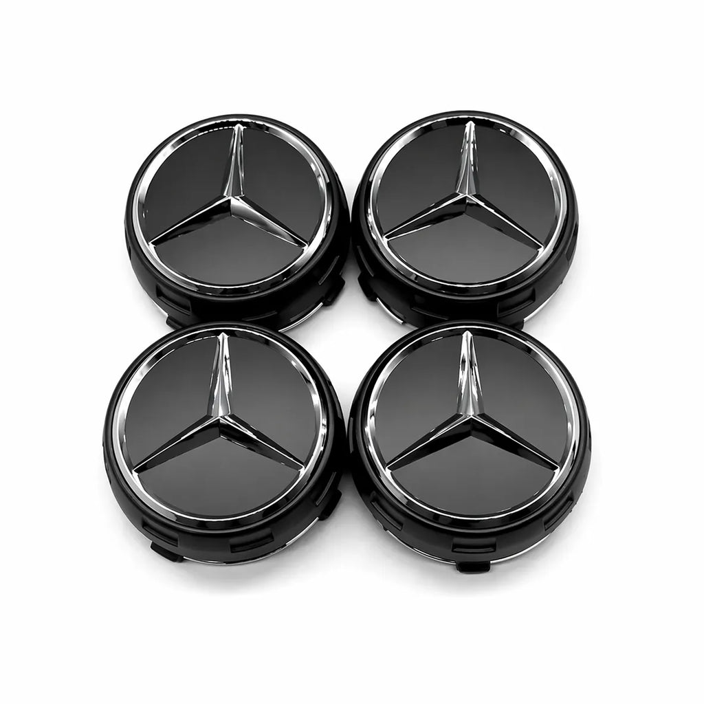 Mercedes Centrumkåpor Svarta AMG Style