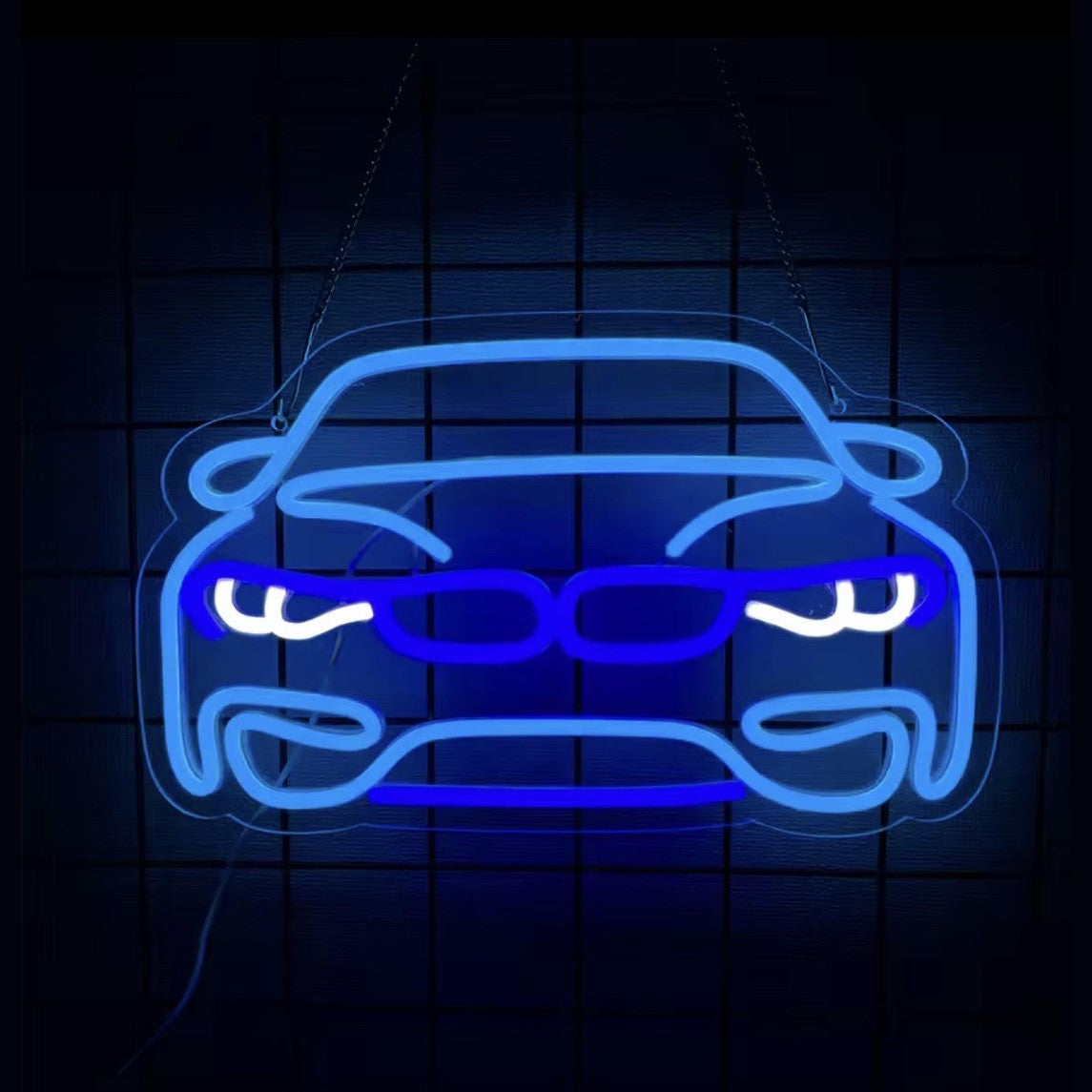 Neon Skylt LED Sport Car Dekoration Garage/Verkstad