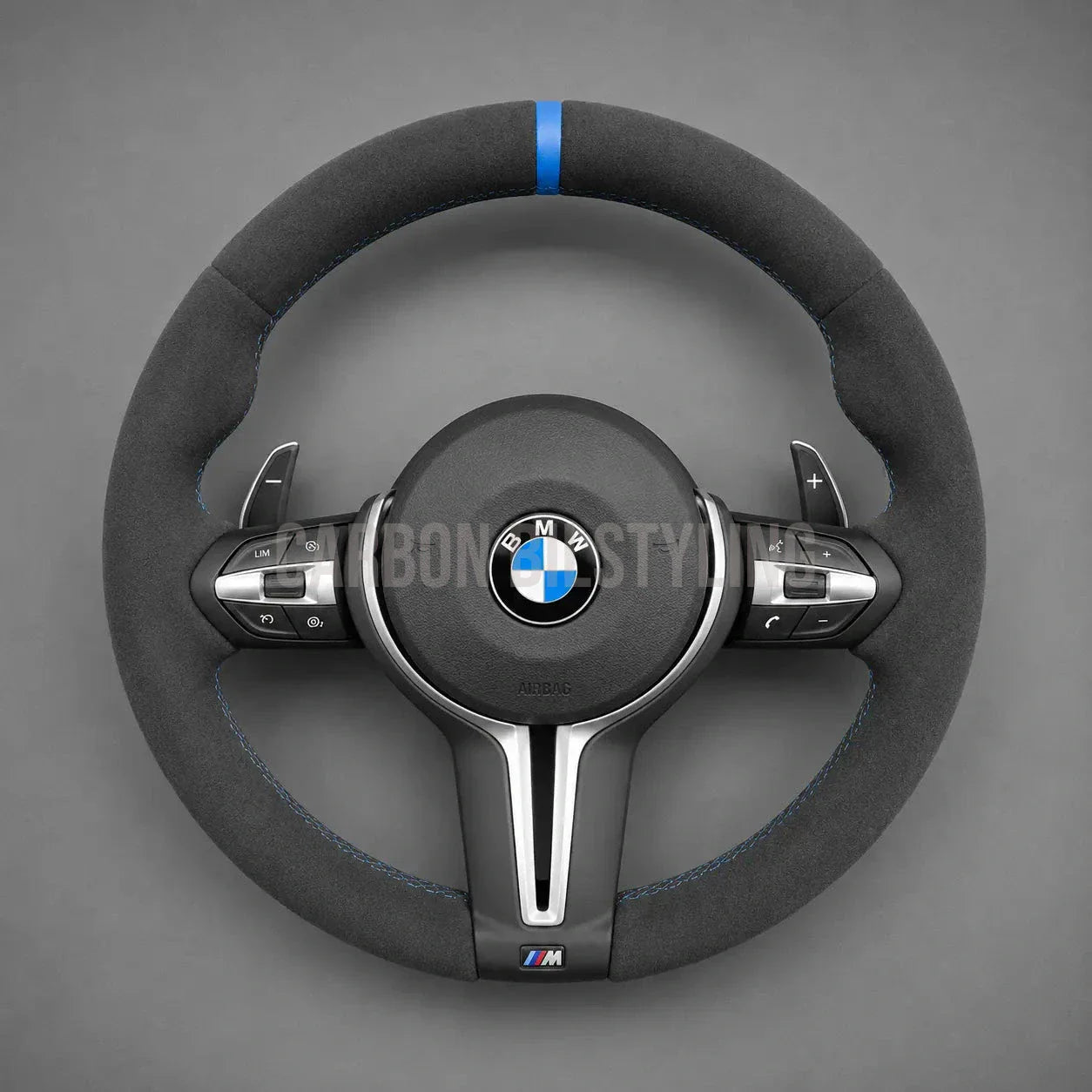 Rattklädsel BMW F-serie Alcantara Mocka Blå