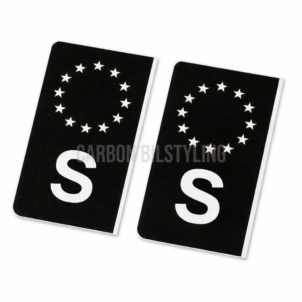 Svarta S-Märken Vita Stjärnor 2-Pack